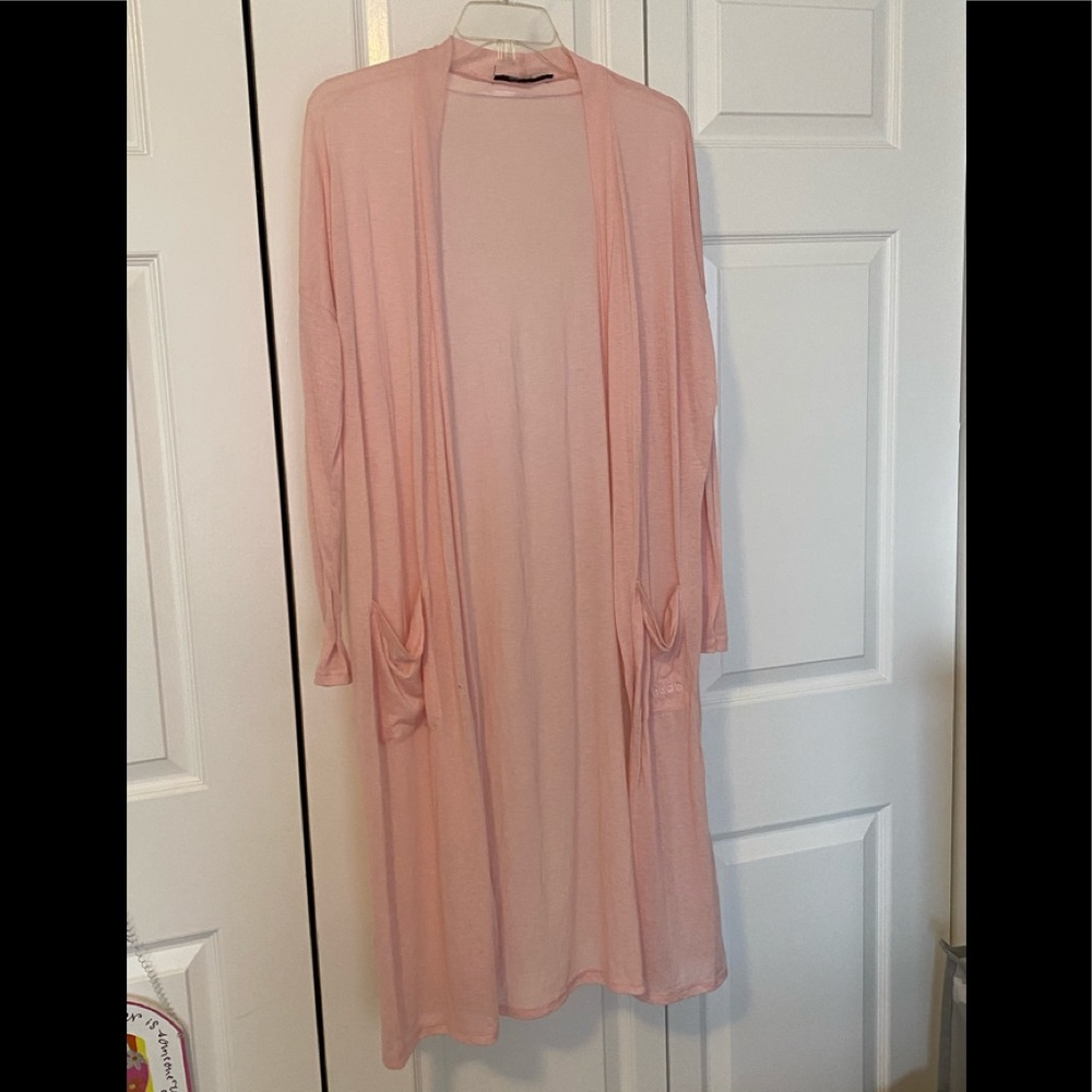 Long sleeve BCBG pale pink wrap